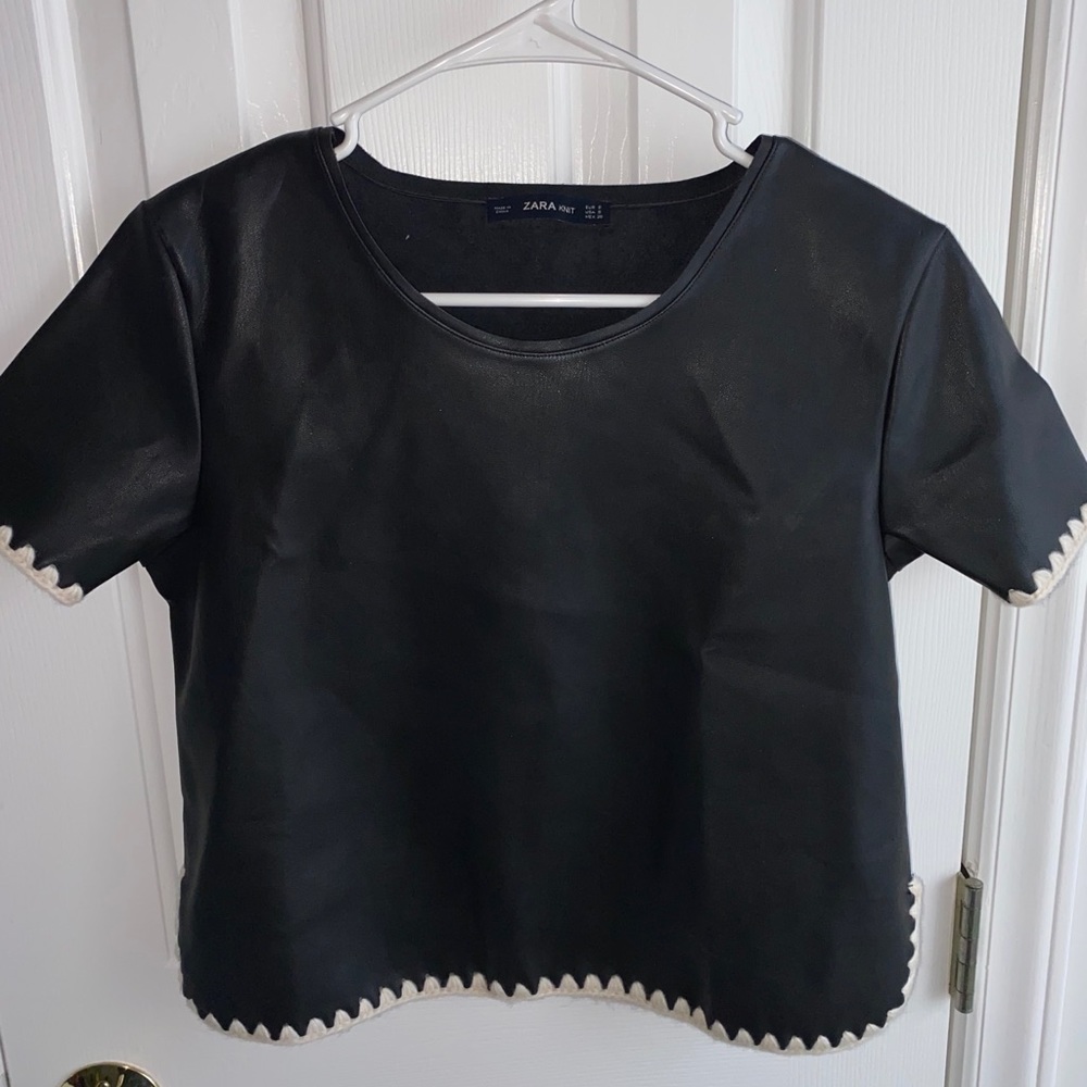 Zara Leather Shirt!!